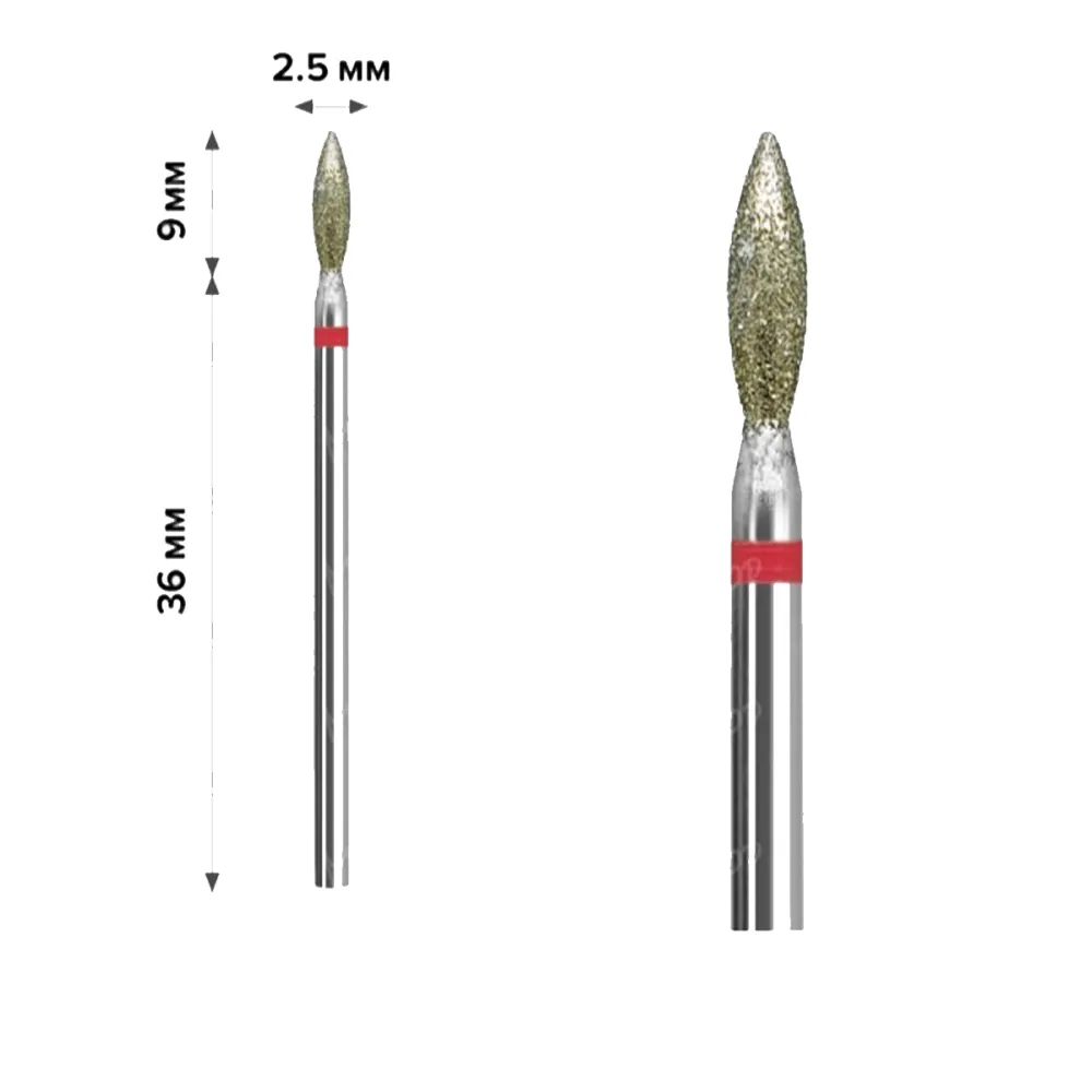 Фреза Алмазна mArt (Полумя Red 2.5*9 (М-029))