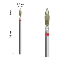 Фреза Алмазна mArt (Полумя Red 2.5*9 (М-029))