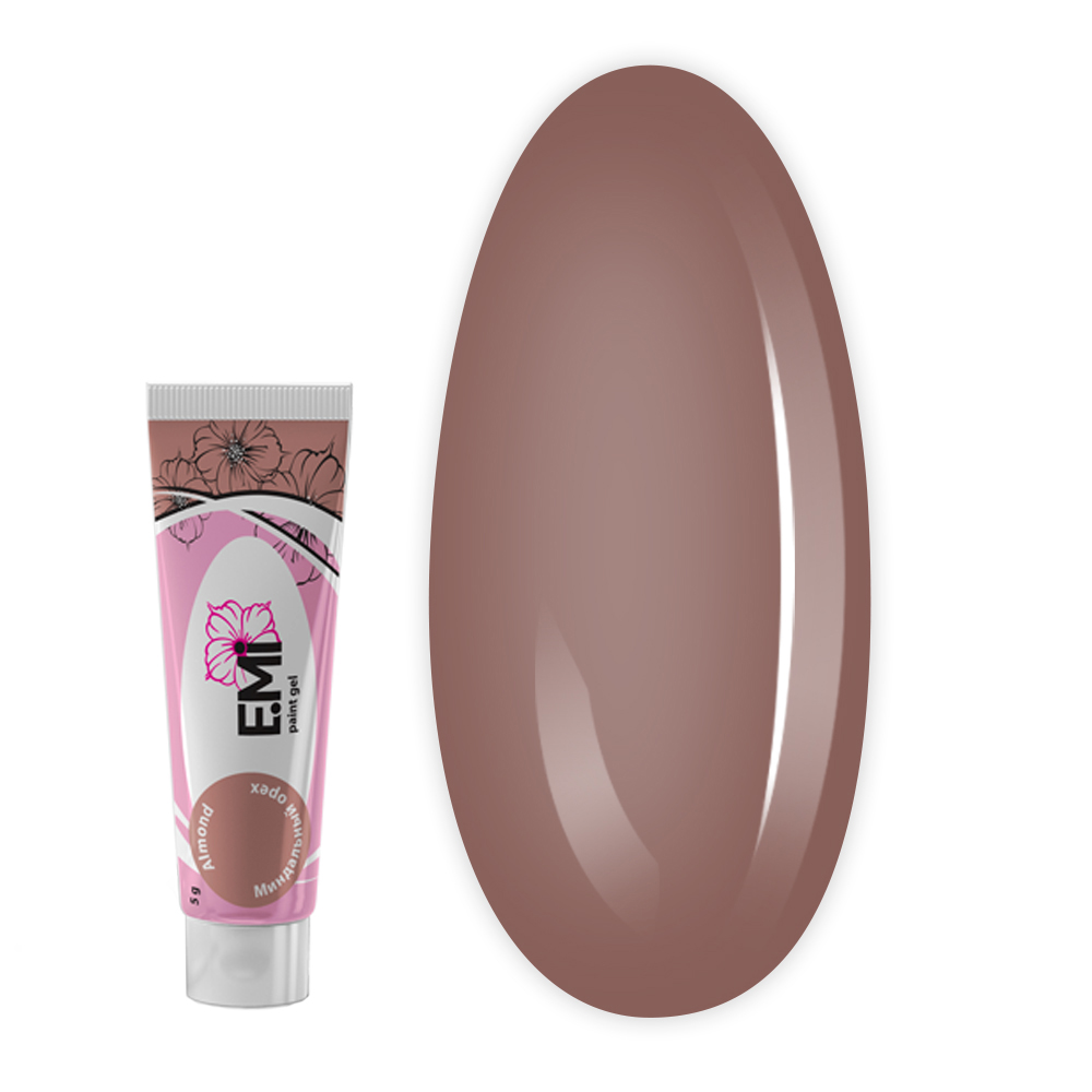 Гель-фарба E.MI 5 мл (* NUDE CASHMERE Мигдальний горіх)