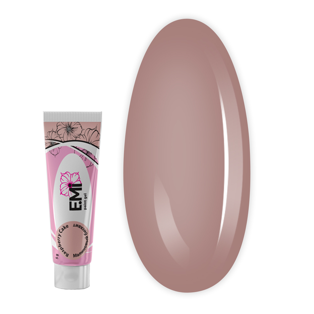 Гель-фарба для розпису та стемпіпгу E.MI 5 мл (* NUDE CASHMERE Малиновий бісквіт)