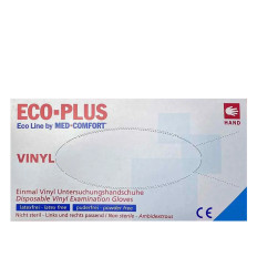 Рукавички вінілові неопудрені MediOk Eco-Plus 100 шт (S)