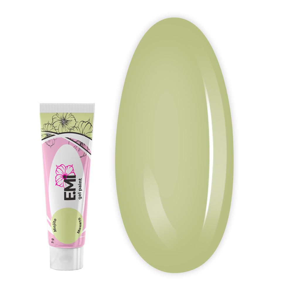 Гель-фарба для розпису та стемпіпу E.MI 5 мл (PASTEL RINGS Мохіто)