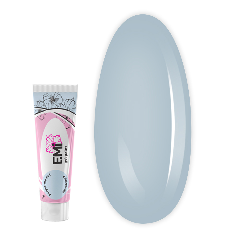 Гель-краска для росписи и стемпипа E.MI 5 мл  (PASTEL RINGS Незабудка)