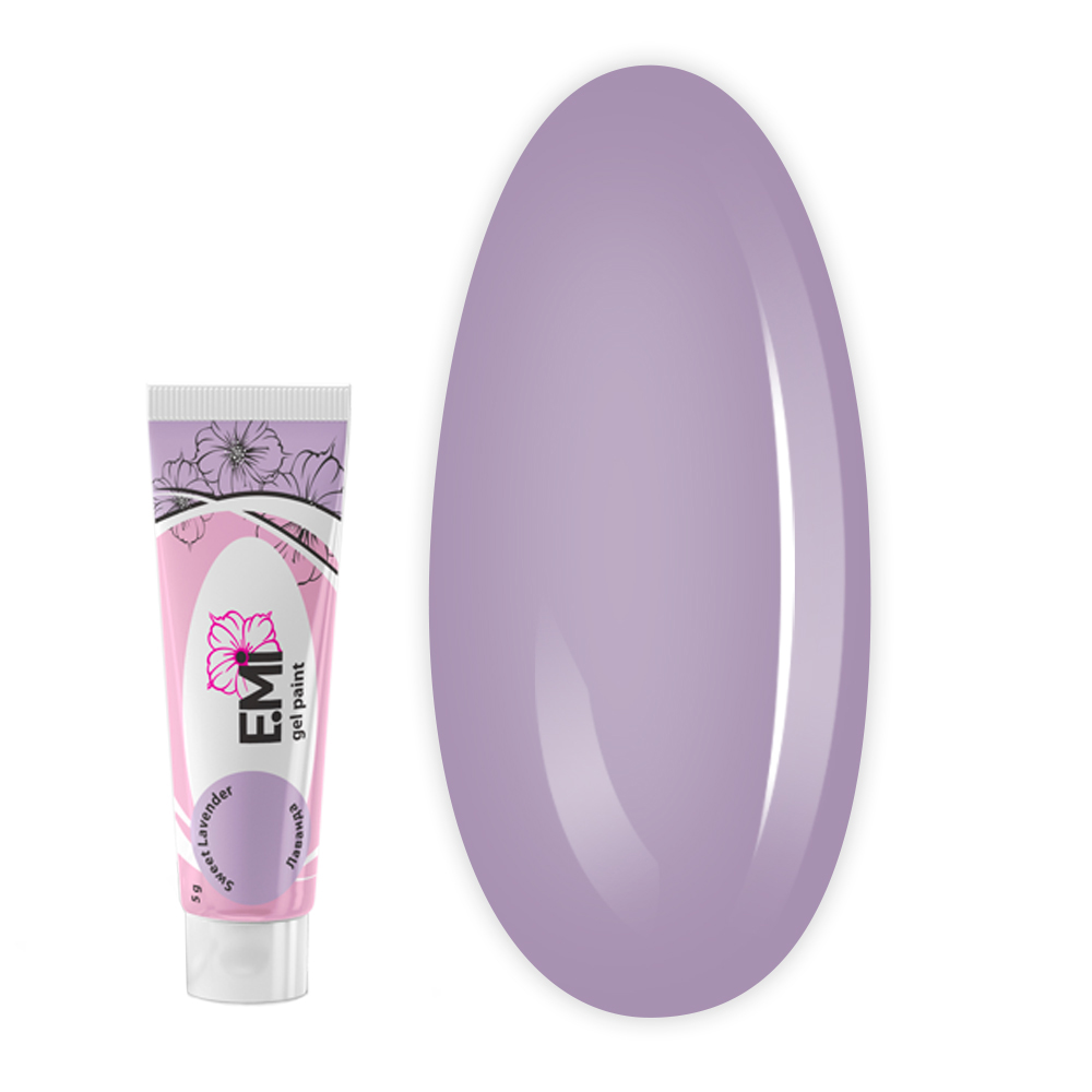 Гель-фарба для розпису та стемпіпу E.MI 5 мл (PASTEL RINGS Лаванда)