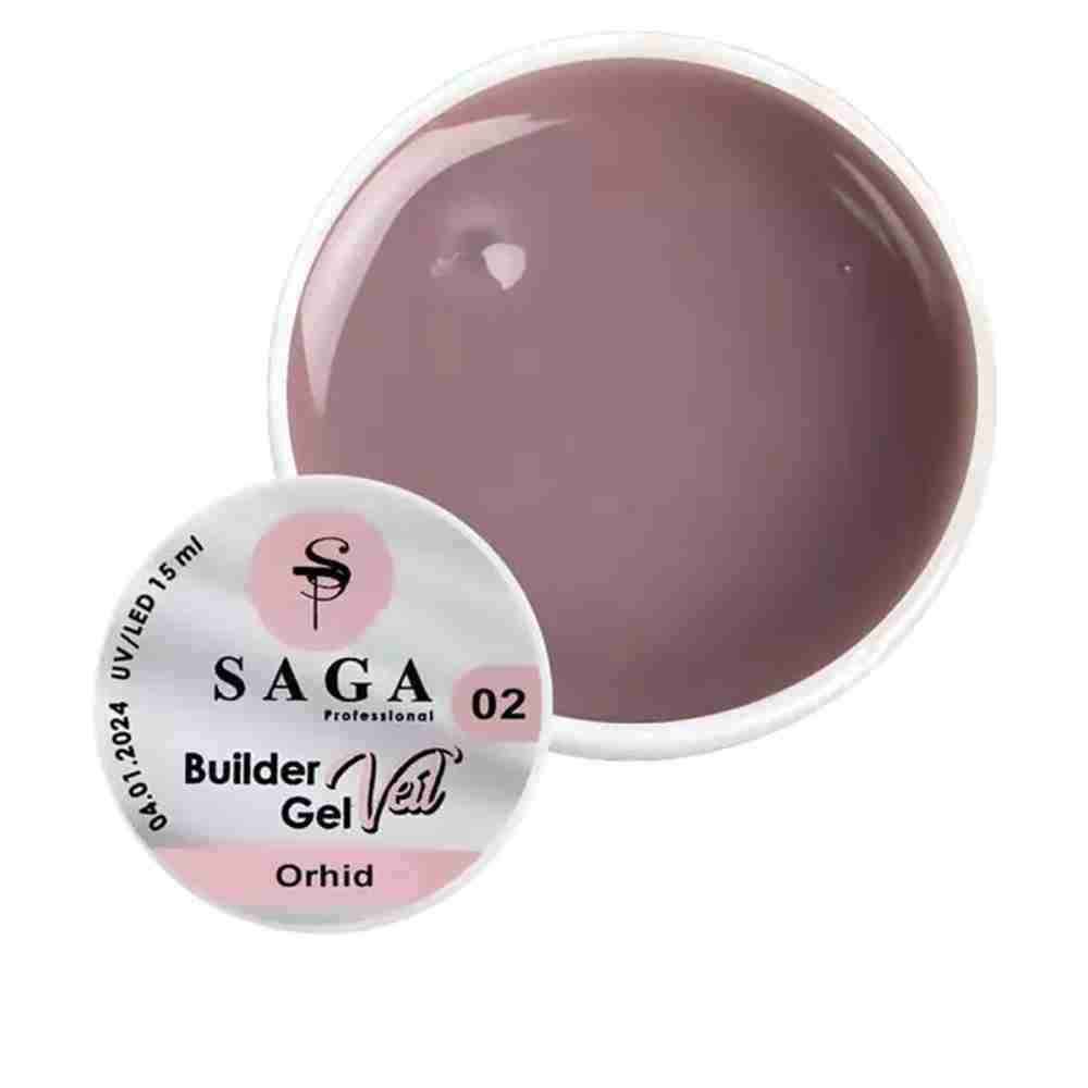 Гель для наращивания Saga Builder Gel Color 15 мл (02)