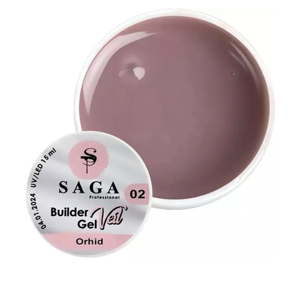 Гель для наращивания Saga Builder Gel Color 15 мл (02)