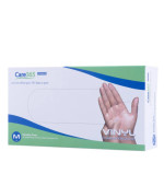 Перчатки винил без пудры нестерильные Care 100 шт (М)