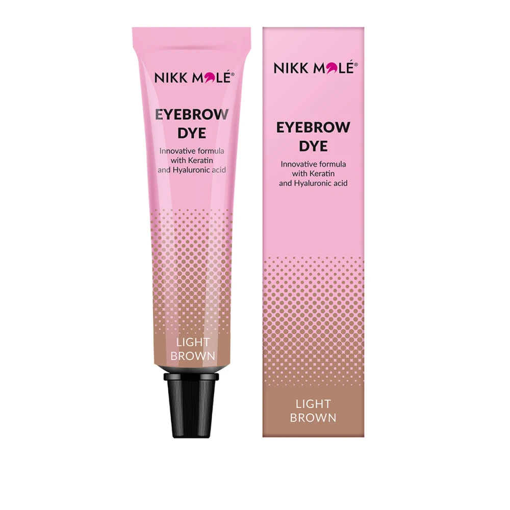 Фарба для брів та вій Nikkmole 15 мл (Light Brown)