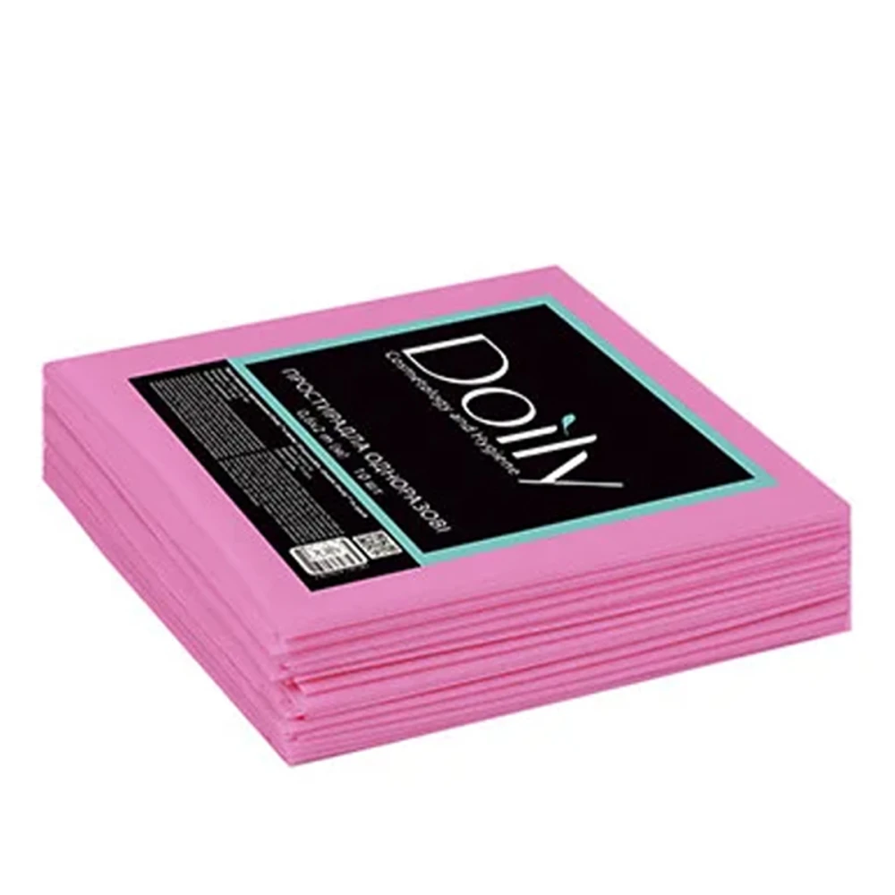 Простирадло Doily 0.8*2 м 20 шт (Малиновий)