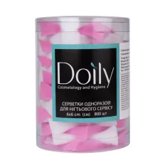 Салфетки Doily разноцветные 6*6 см 45 г/м2 800 шт в тубусе