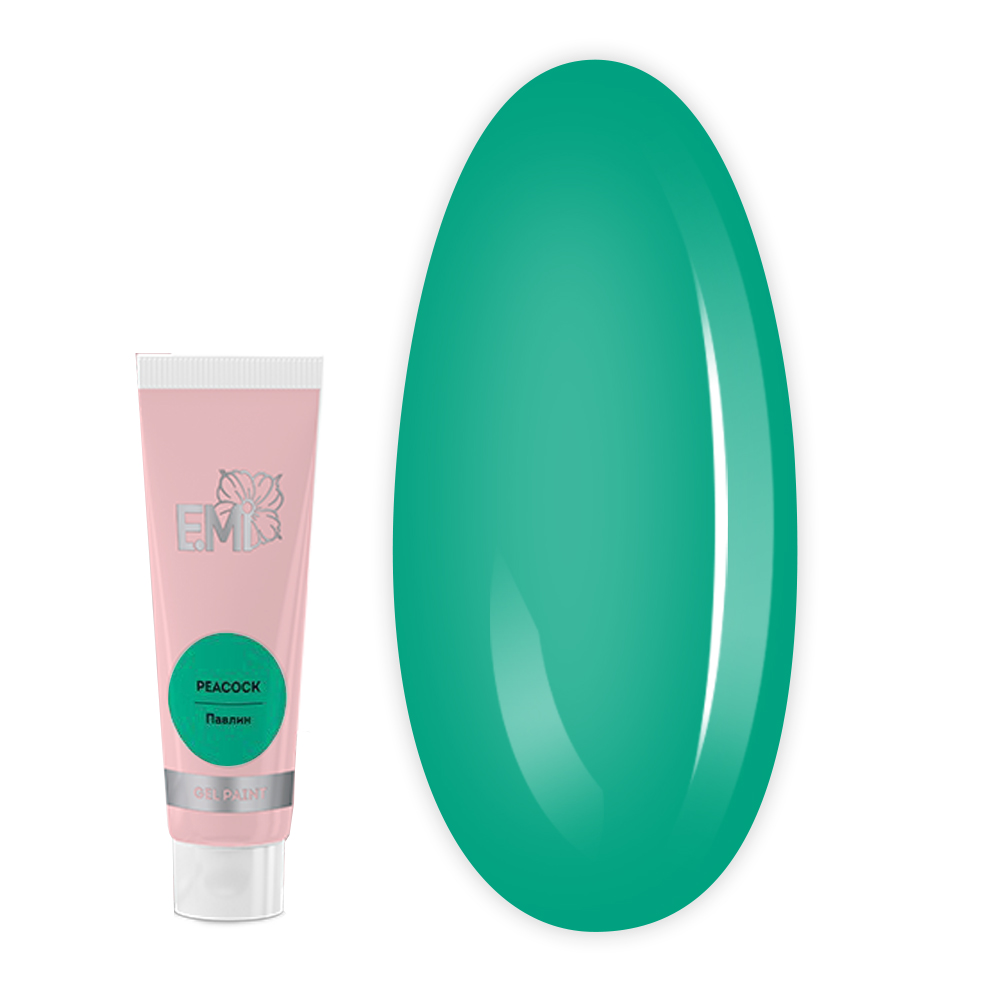 Гель-фарба для розпису та стемпіпу E.MI 5 мл (TROPICAL GARDEN Павич)