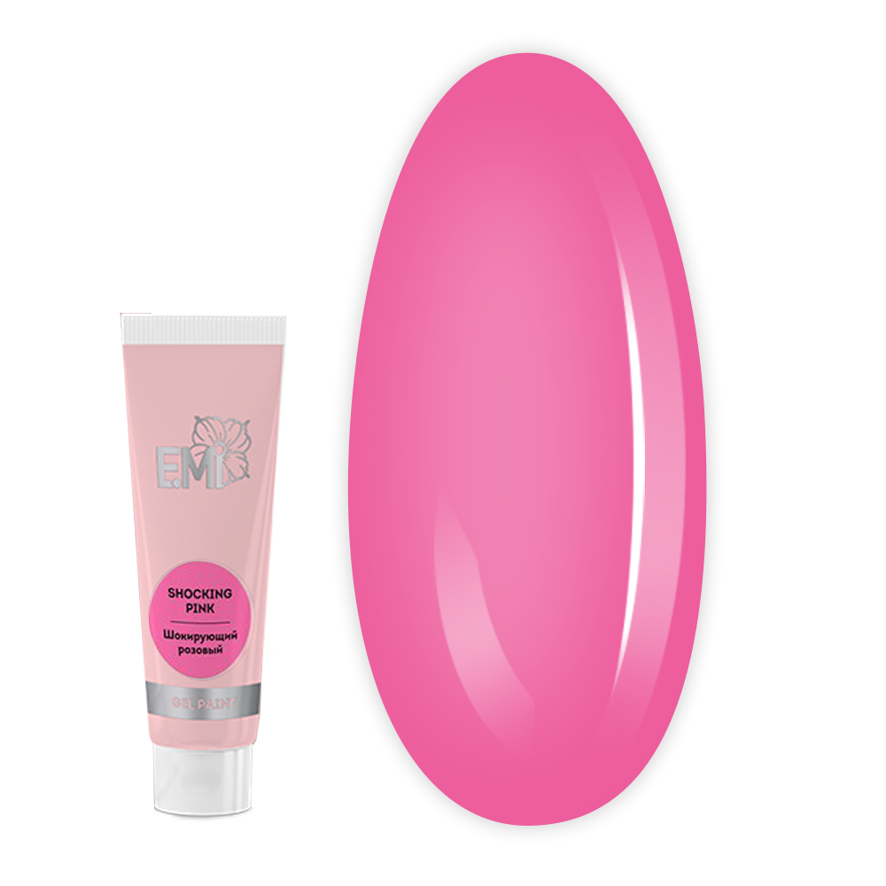 Гель-краска для росписи и стемпипа E.MI 5 мл (TROPICAL GARDEN Шокирующий розовый)