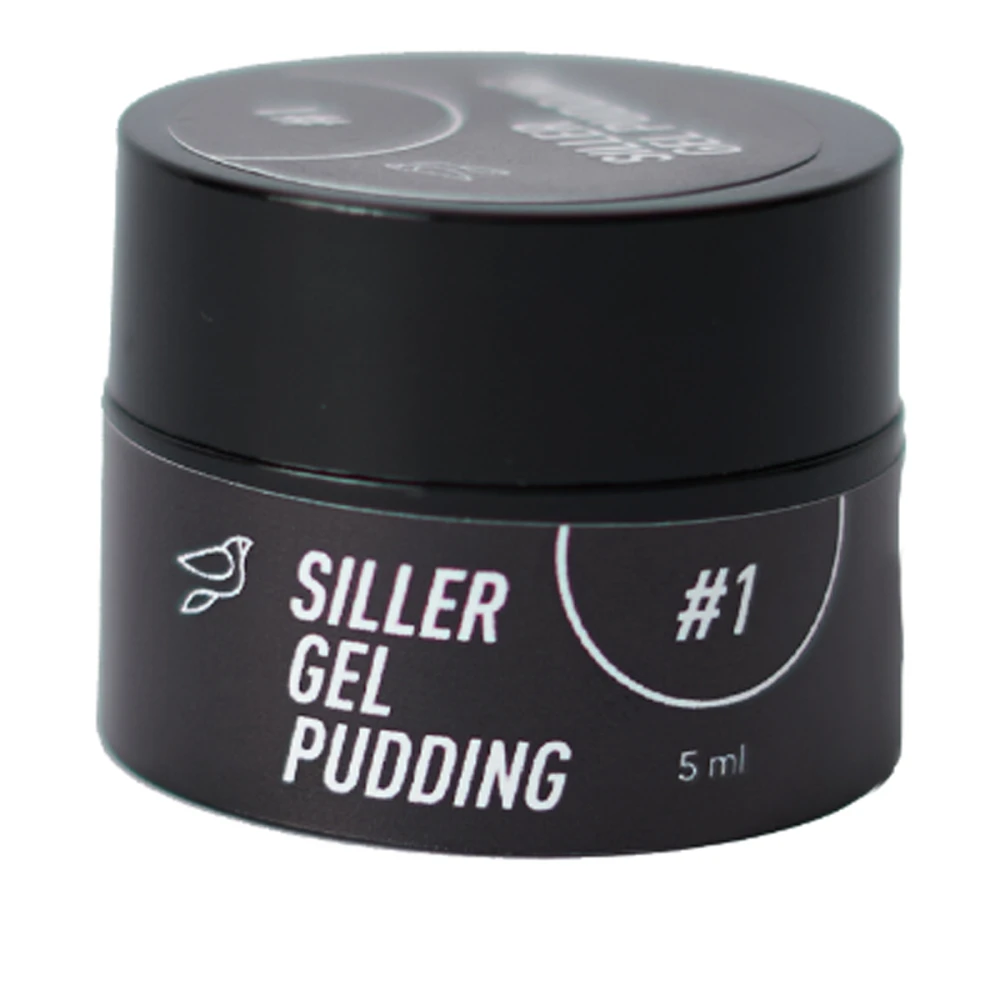 Гель лак твердый Siller Gel Pudding 5 мл (01 Black)