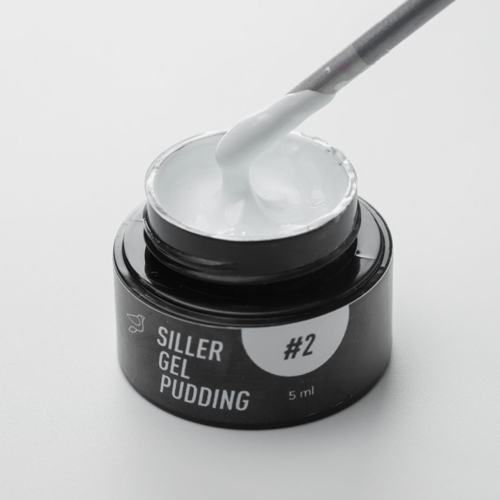 Гель-лак твердий Siller Gel Pudding 5 мл (02 White)