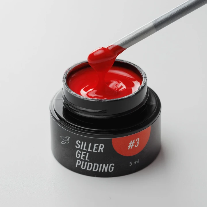 Гель лак твердый Siller Gel Pudding 5 мл (03 Red)