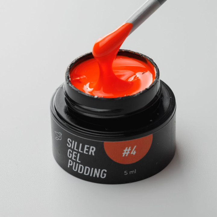 Гель-лак твердий Siller Gel Pudding 5 мл (04 Orange)