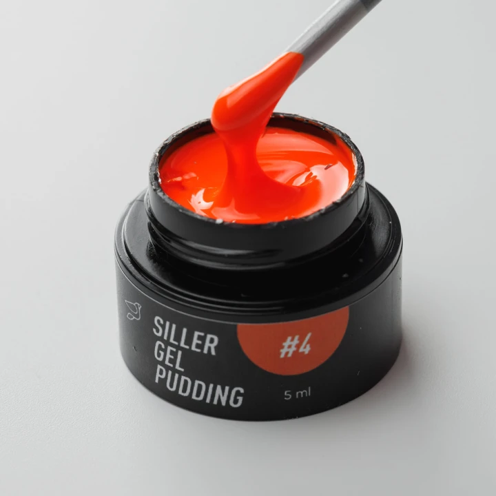 Гель лак твердый Siller Gel Pudding 5 мл (04 Orange)