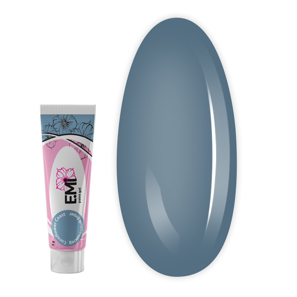 Гель-фарба для розпису та стемпіпгу E.MI 5 мл (* OCEAN SOUL Васильковий берег)