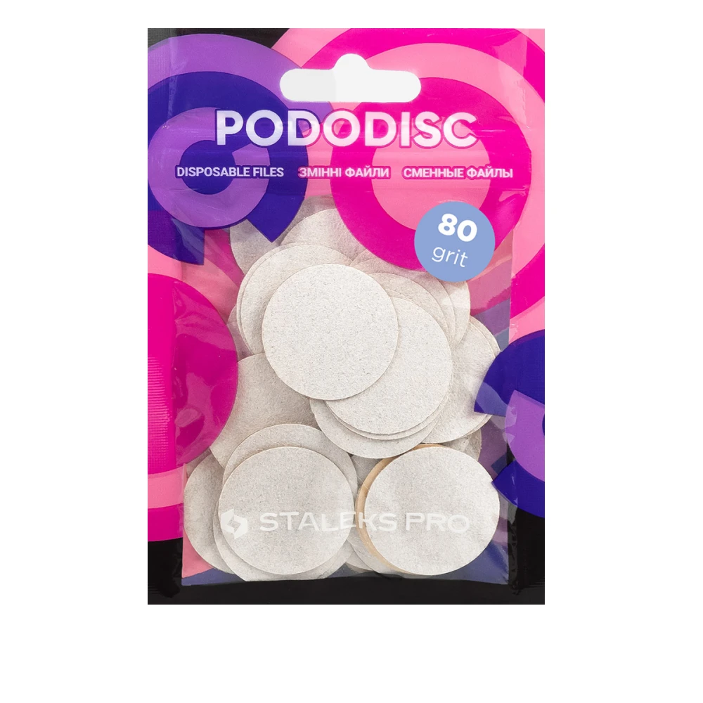 Файл сменный для педикюрного диска белый Сталекс PRO M 50 шт (80 grit)