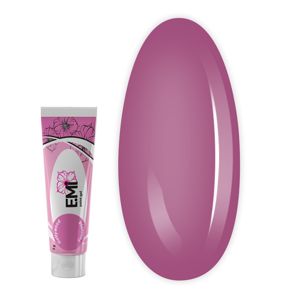 Гель-краска для росписи и стемпипга E.MI 5 мл (* GLAM LADY Голливуд)