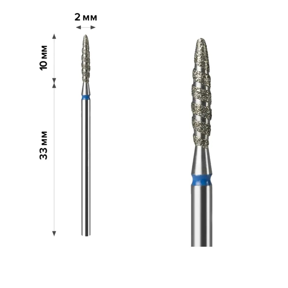 Фреза Алмазная mArt (Свечка торнадо Blue 2.3*10 (М-02))