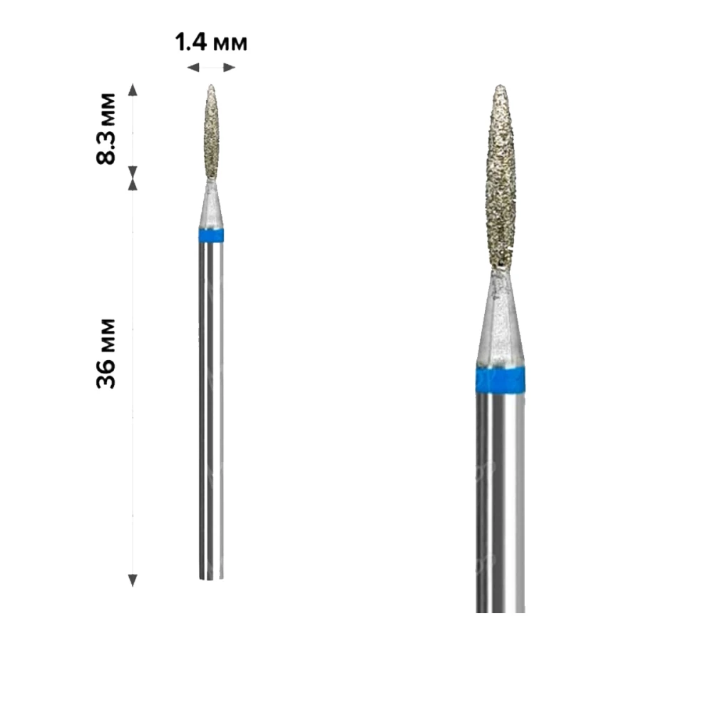 Фреза Алмазная mArt (Пламя Blue 1.4*8.3 (М-06))
