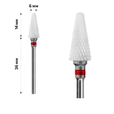 Фреза Керамічна mArt (Конус Red 6*14 (М-207))