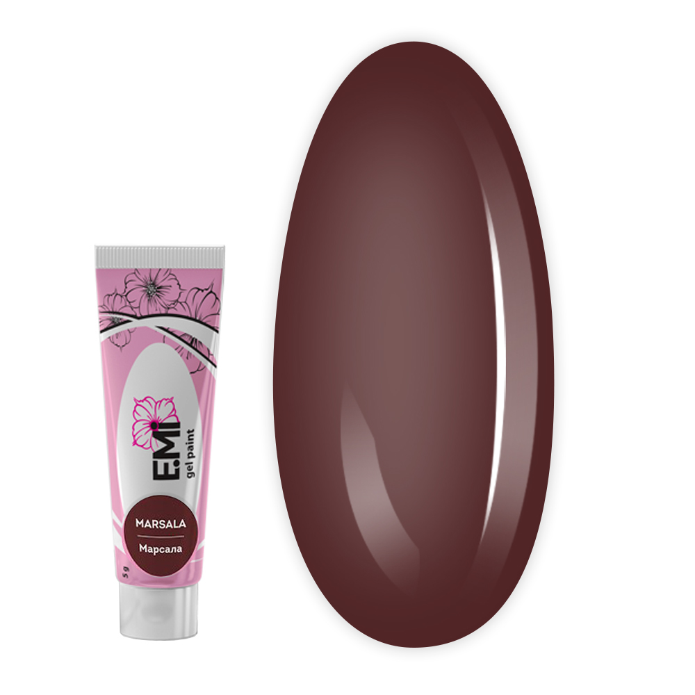 Гель-фарба для розпису та стемпіпу E.MI 5 мл (ROYAL TONE Марсала)