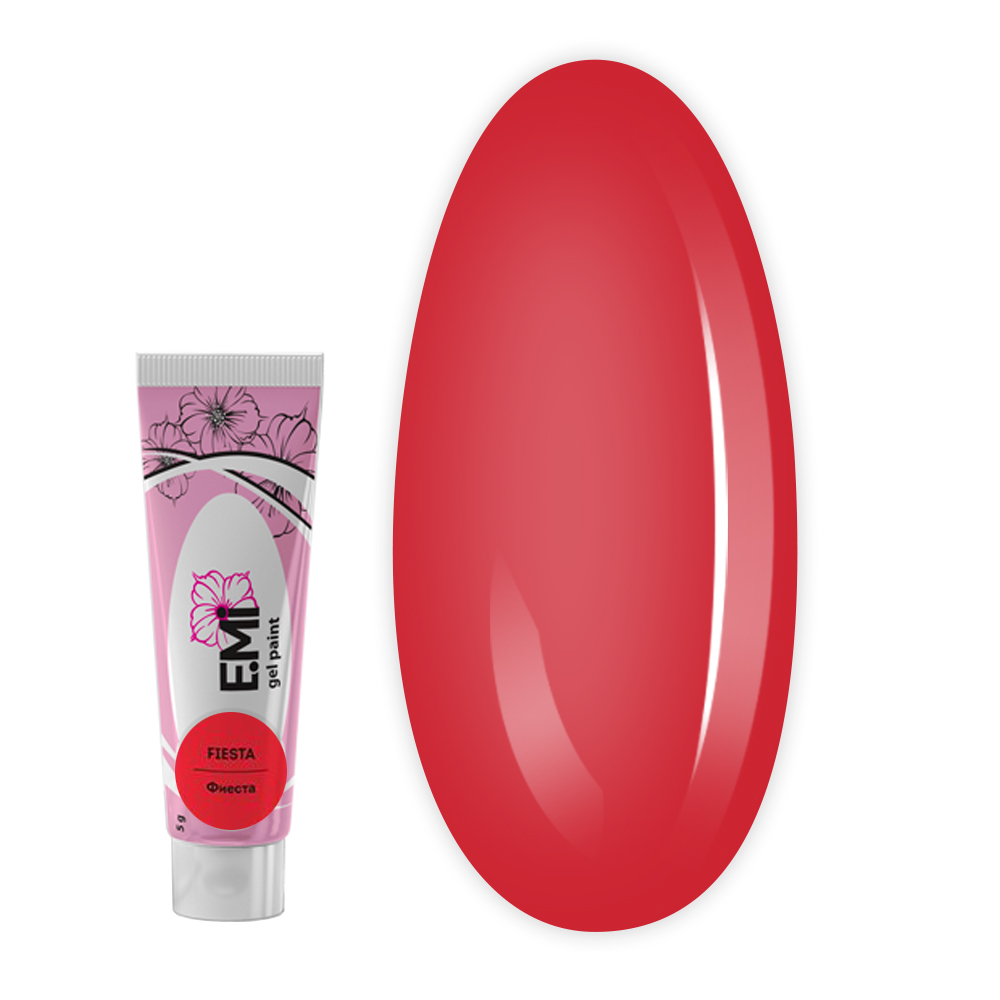 Гель-краска для росписи и стемпипа E.MI 5 мл (ROMANTIC ISLAND Фиеста)