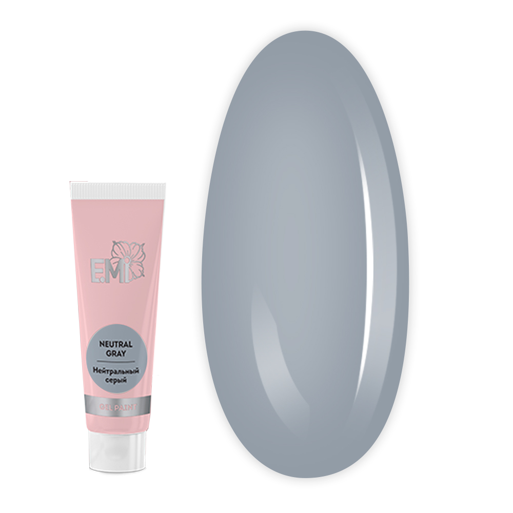 Гель-фарба для розпису та стемпіпу E.MI 5 мл (TOTAL GRAY Нейтральний сірий)