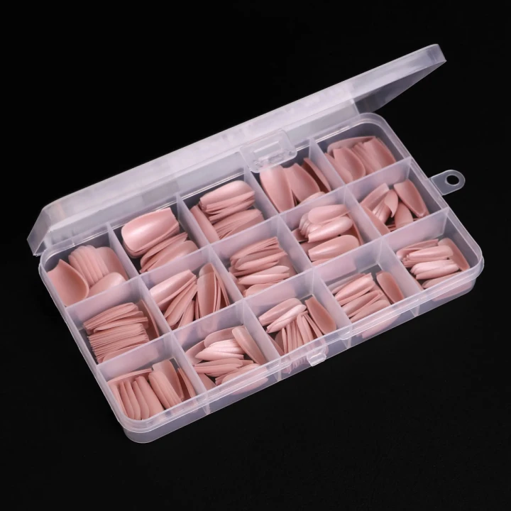 Формы KOMILFO SoFast мягкие для быстрого наращивания ногтей 300 шт (Nude Ballerina Medium)