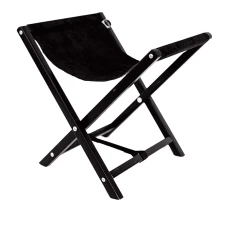 Подставка под сумку на черных ножках AirMax (Черный велюр)