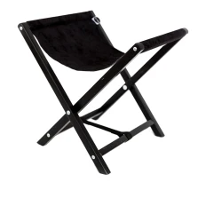 Подставка под сумку на черных ножках AirMax (Черный кожзам)