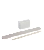 Набір для манікюра 01 білий KODI (пилочка 120/120 баф 120/120 апельсинова палочка)