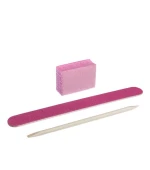 Набор для маникюра 03 розовый KODI (пилочка 120/120 бафф 120/120 апельс палочка)