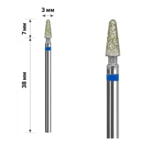 Фреза Алмазна mArt (Конус тупий Blue 3*7 (М-002))