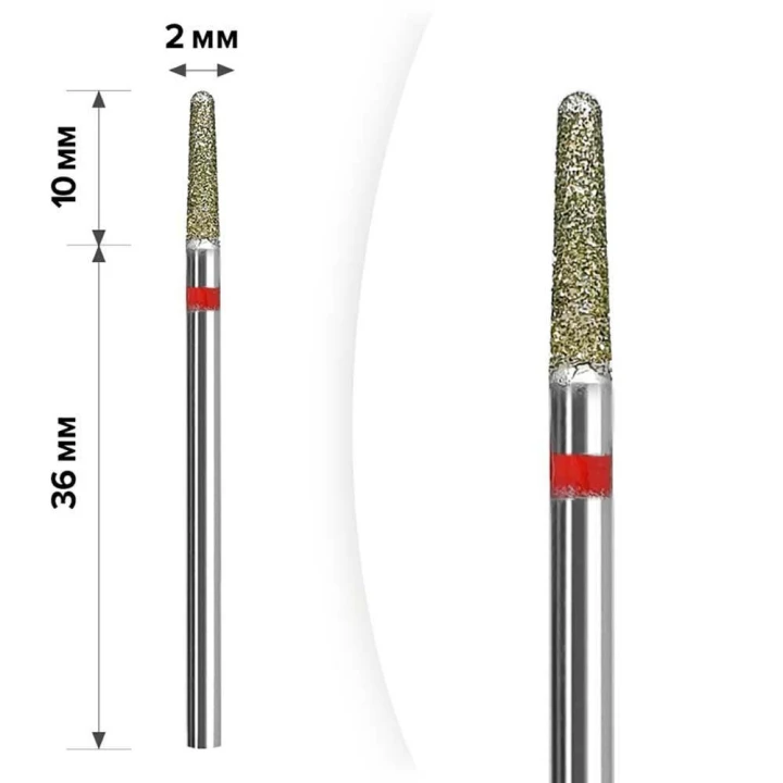 Фреза Алмазная MART (1М-012 Конус Red 2*10)