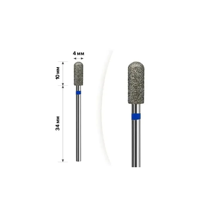 Фреза Алмазная MART (1М-028 Цилиндр заокруг Blue 4*10)