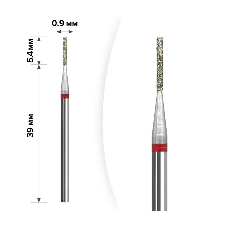 Фреза Алмазная MART (1М-14 цилиндр Red 0.9*5.4)