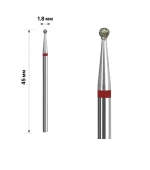 Фреза Алмазная mArt (Шарик Red 1.8 мм (М-22))