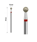 Фреза Алмазная mArt (Шарик Red 3.5 мм (М-24))