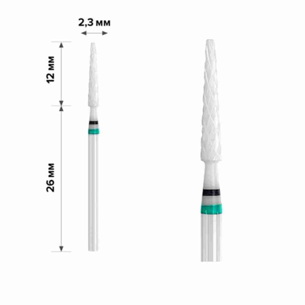 Фреза Керамічна mArt (Конус тонкий Green 2.3*12 (М-211))