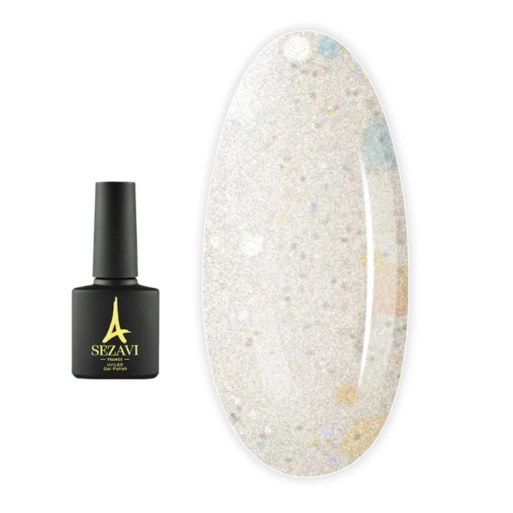 Топ Sezavi STARS з дрібним та великим шимером 15 мл