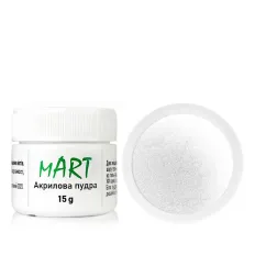 Пудра Акрилова mArt 15 г (02 White)