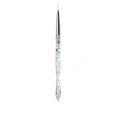 Пензлик mArt Liner10 мм прозора ручка та конфетті