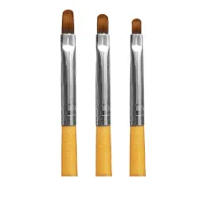 Пензлик набір гель Овал mArt 3 шт