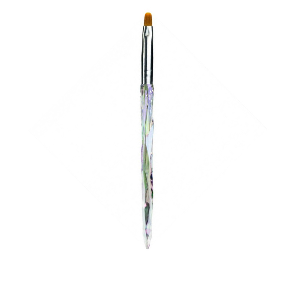 Кисточка Жемчужная ручка гель овал mArt (№8)