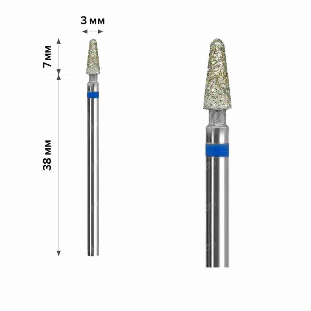 Фреза Алмазна mArt 10 шт (Конус тупий Blue 3*7 (М-002))