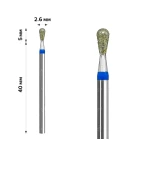 Фреза Алмазная mArt 10 шт (Грушевидная Blue 2.6*5 (М-005))