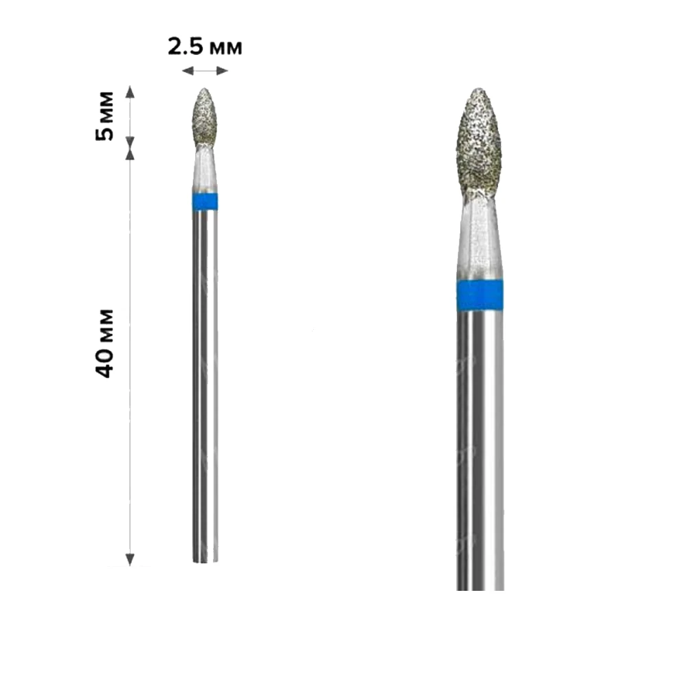 Фреза Алмазная mArt 10 шт (Олива Blue 2.3*5 (М-009))